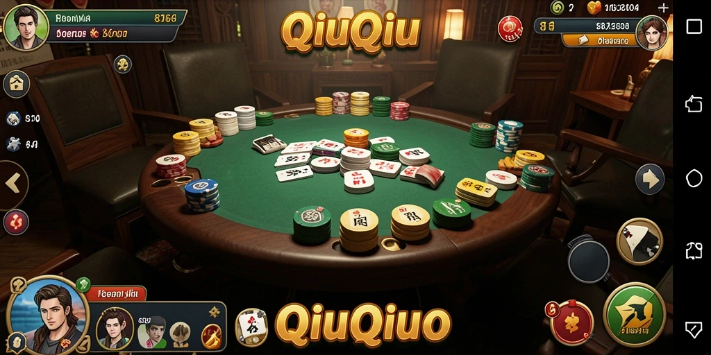Screenshot gameplay 8364 yang menampilkan aksi seru permainan QiuQiu.