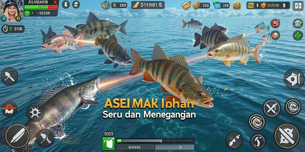Screenshot gameplay seru Tembak Ikan ASIA918.