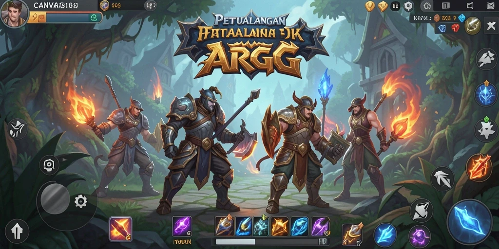 Tangkapan layar gameplay <strong>CANVA168</strong> memperlihatkan aksi seru dan dunia yang luas.