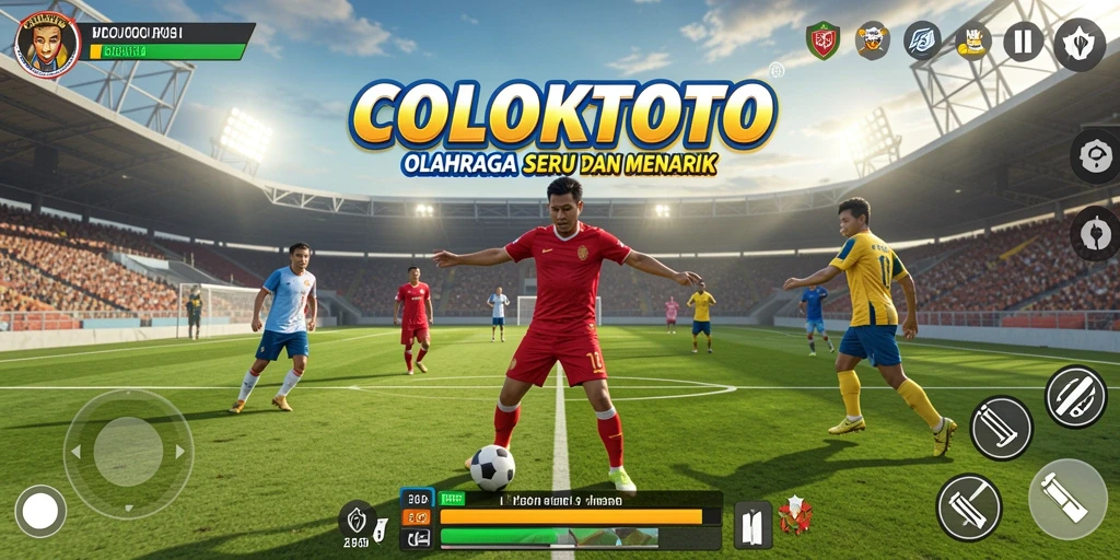 Screenshot gameplay COLOKTOTO yang menampilkan aksi olahraga mendebarkan.