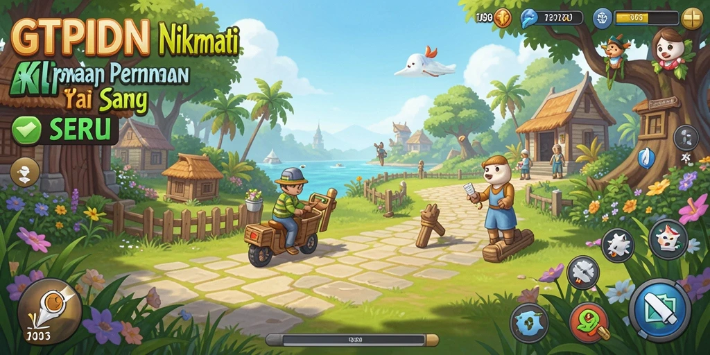 Screenshot utama GTPIDN menampilkan gameplay santai yang menarik.