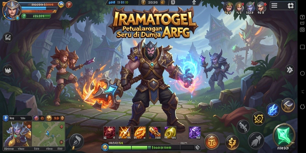 Tangkapan layar menampilkan aksi pertarungan seru dalam IRAMATOGEL.
