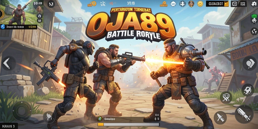 Tangkapan layar menunjukkan aksi mendebarkan di OJA89 Battle Royale.