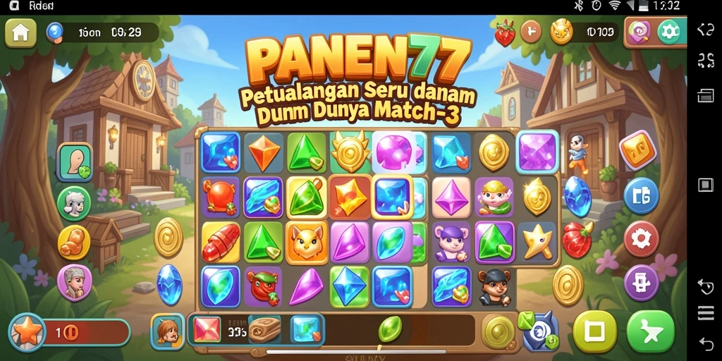 Tampilkan gameplay seru dari PANEN77 dengan tantangan Match-3.