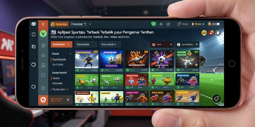 Tampilan gameplay Sportsbook yang menarik dari aplikasi SD107.
