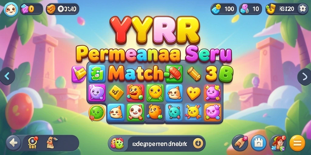 Tampilan gameplay <strong>YYRR</strong> yang penuh warna dan menantang.